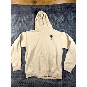 Bowery Supply Co. California Hoodie Mens Medium Beige Graphic Cotton Outerwear